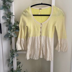 Classic Free People babydoll sweater top